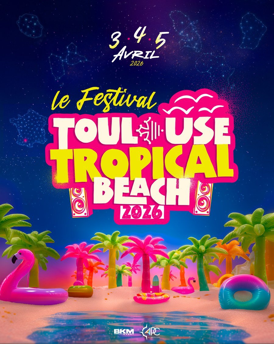 Affiche Toulouse Tropical Beach 2026